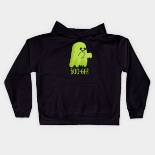 Boo-ger Cute Halloween Booger Ghost Pun Kids Hoodie